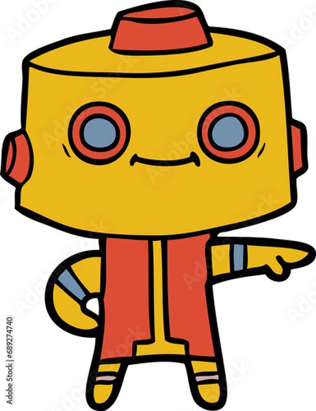 Obraz cartoon robot