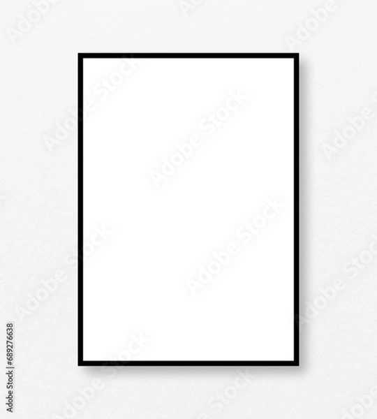 Fototapeta A4 frame mockup with gray background