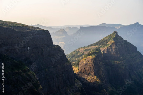 Obraz View from Konkankada on Harishchandragad. 