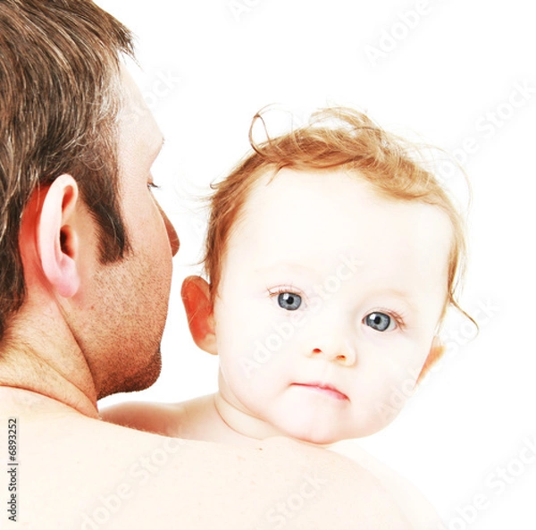 Fototapeta father and son