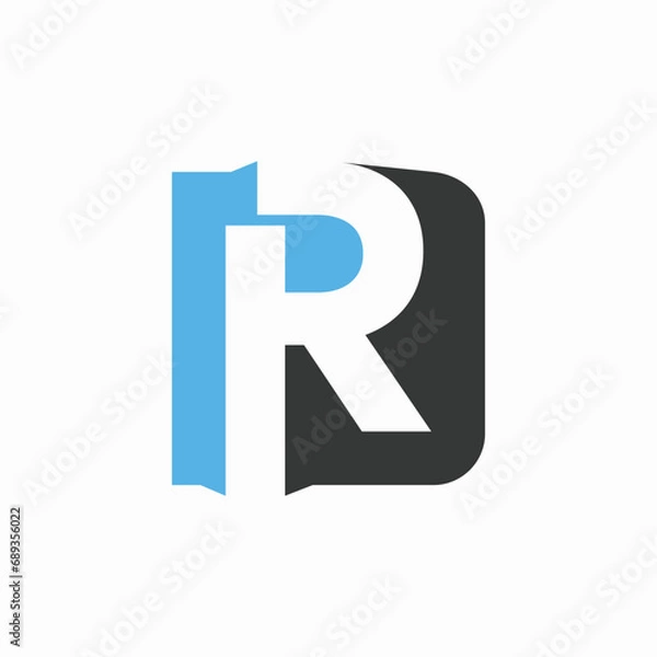 Fototapeta Letter r logo with modern concept premium vector