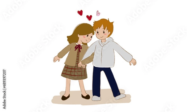 Obraz 男の子と女の子