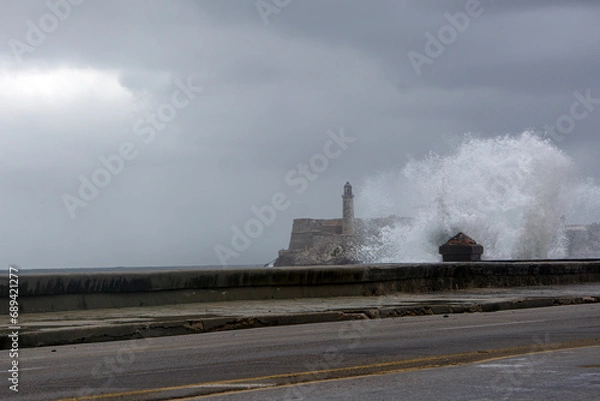 Obraz storm on the sea  in  Cuba
