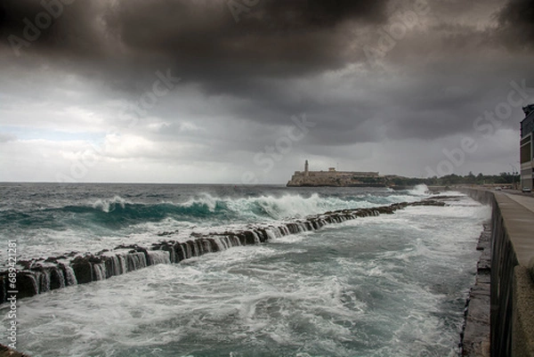 Obraz storm on the sea  in  Cuba