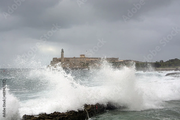 Obraz storm on the sea  in  Cuba