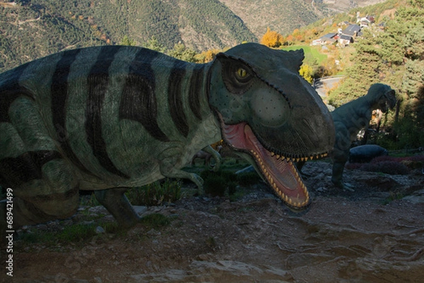 Obraz dinosaur in the grass