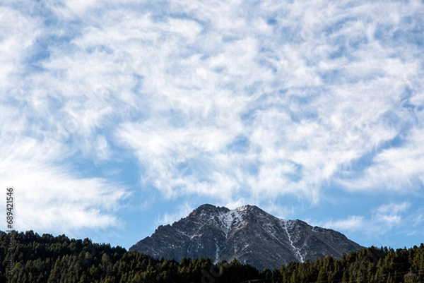 Obraz clouds over the mountains