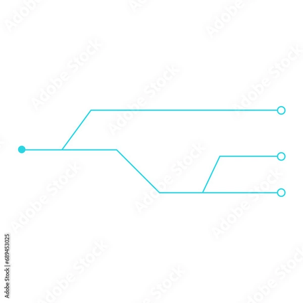 Fototapeta Tech Line Futuristic