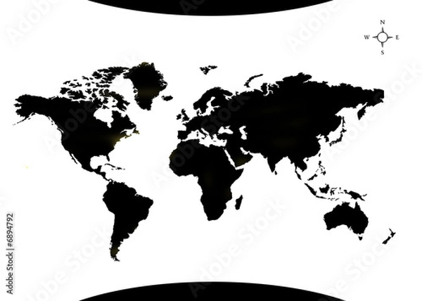 Obraz map monde 