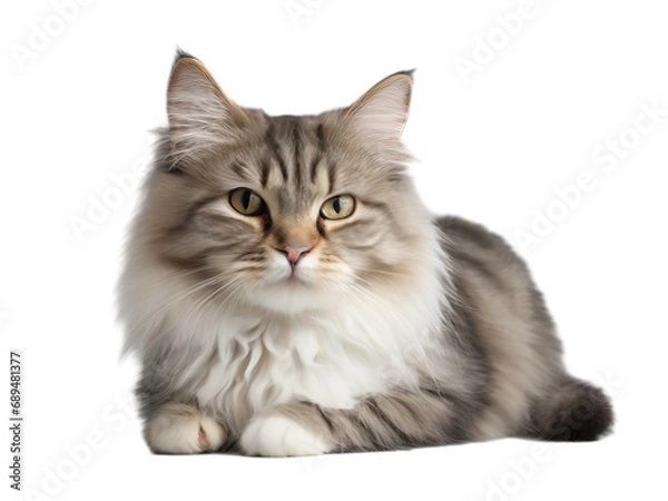 Fototapeta cat isolated on transparent or white background, png