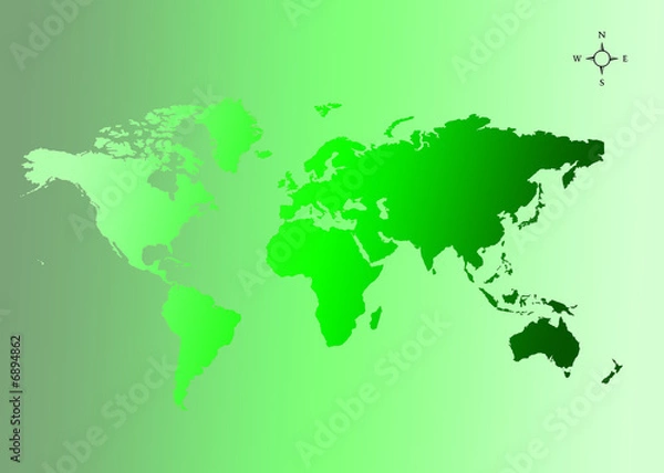 Fototapeta map monde 