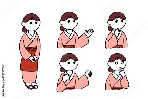 Fototapeta 女将さん右向きセット