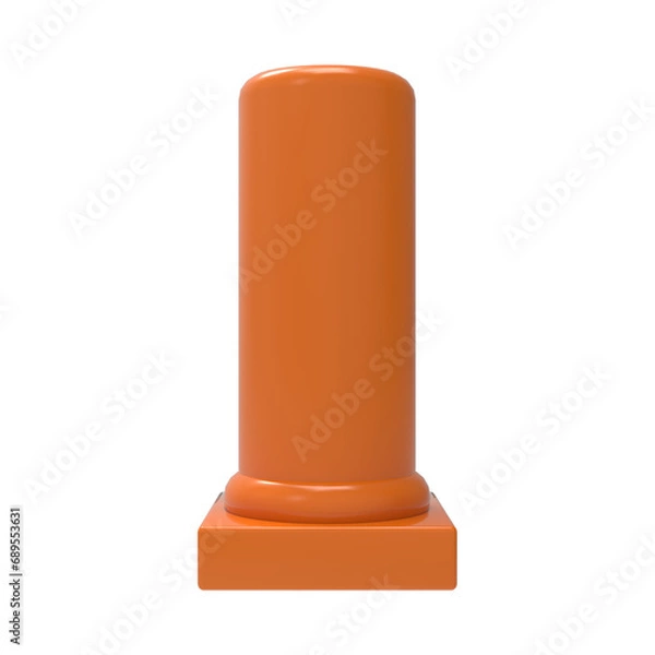 Obraz 3D rendering exhibition no background.