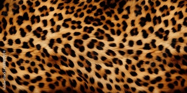 Obraz Background of faux leopard print fur texture