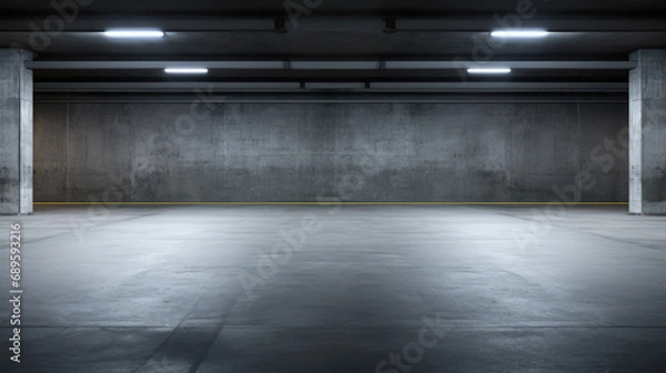 Obraz Underground Parking. Empty Space with Copy Space Background