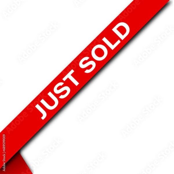 Obraz JUST SOLD vector illustration Concept