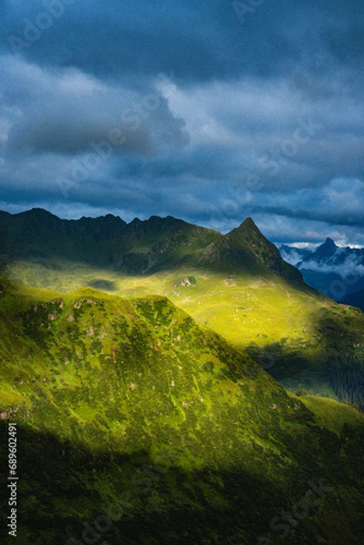Obraz landscape with clouds