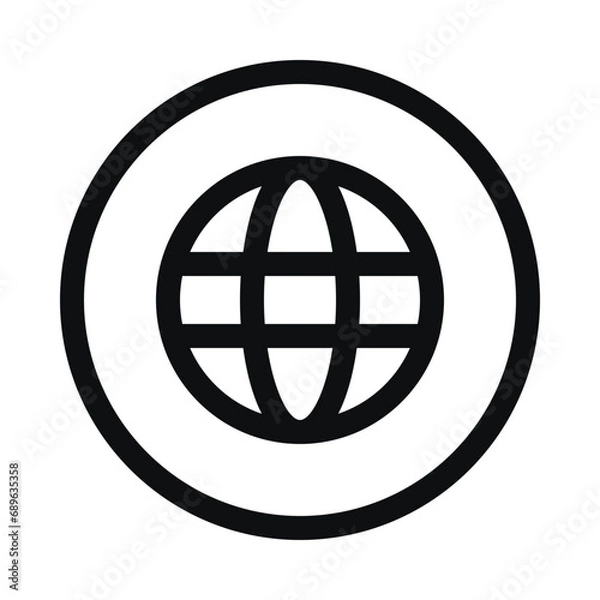 Fototapeta globe language icon