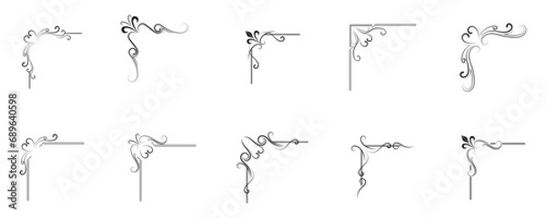 Fototapeta Border Corner Frame