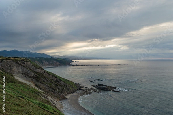Obraz Sea landscape with clouds