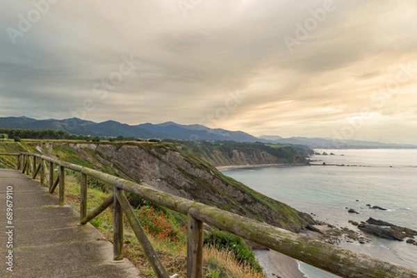 Obraz Sea landscape with clouds