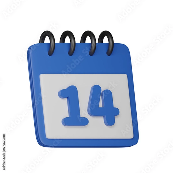 Obraz Day 14 3d icon