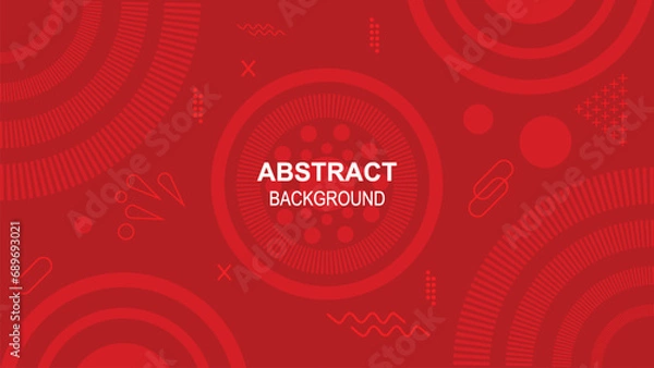 Fototapeta Red modern abstract background design 