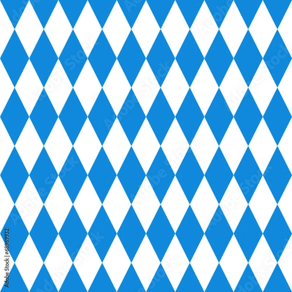 Obraz Oktoberfest  background. Bavarian flag pattern.