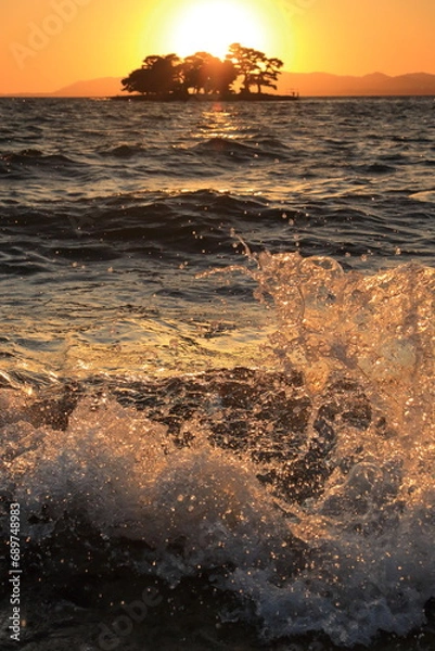 Obraz 嫁ヶ島の夕景