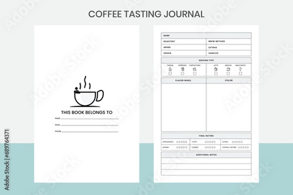 Obraz Coffee Tasting Journal