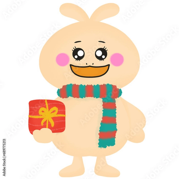 Obraz Duck with gift