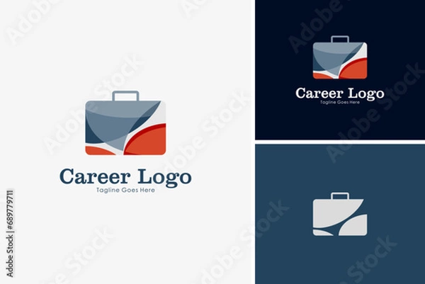 Obraz Abstract bag icon for business logo design vector template