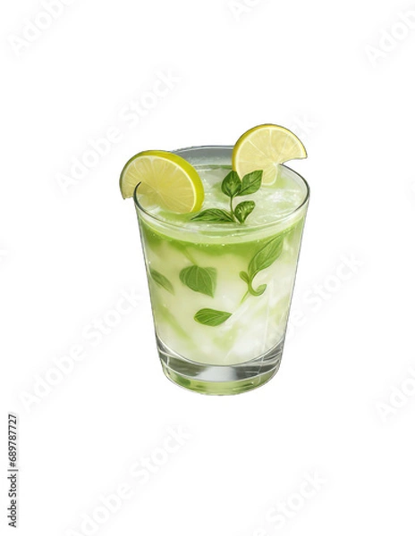 Obraz mojito cocktail isolated on white