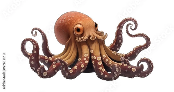 Obraz octopus isolated on white