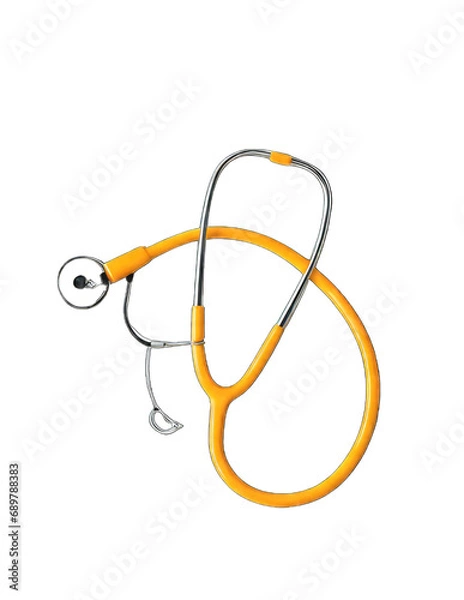 Obraz stethoscope on white