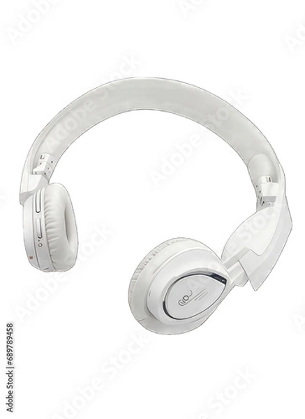 Obraz headphones isolated on white background