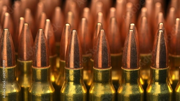 Obraz rows of bullets