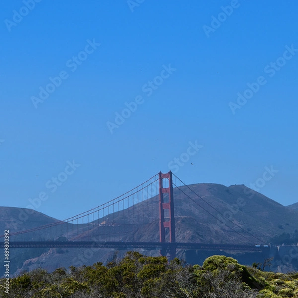 Obraz golden gate bridge - from the side 