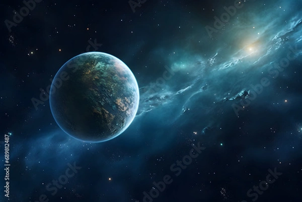 Fototapeta Planet in space background.