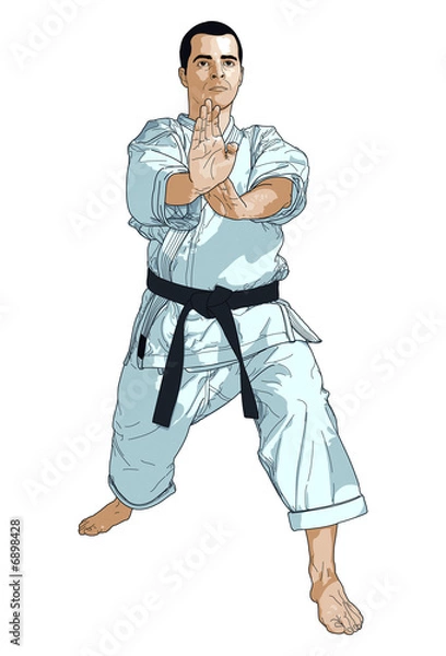 Obraz Karaté illustration