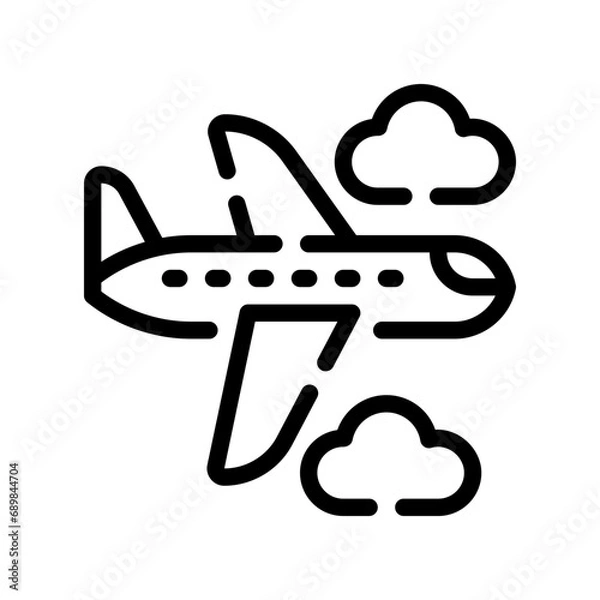 Obraz plane line icon