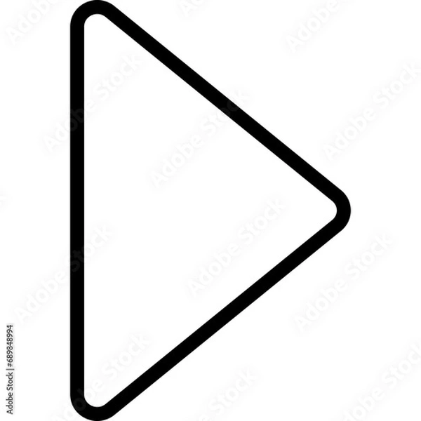 Fototapeta Right Arrow Play Button Icon