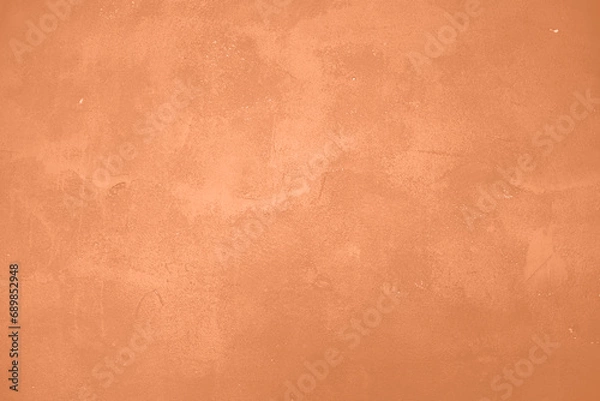 Fototapeta Peach Fuzz toned colour grunge decorative wall background. Art rough stylized texture banner trendy color 2024. Grunge Peach Fuzz color texture