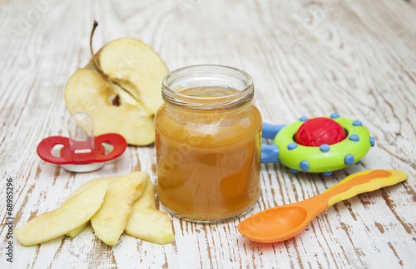 Obraz Apples puree in jar