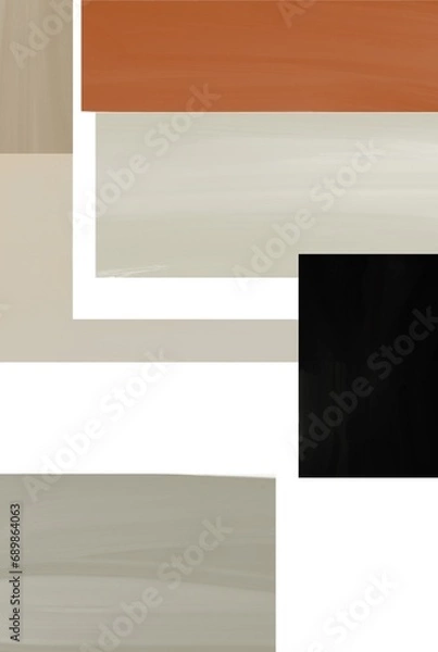 Obraz abstract shapes Rectangles Wall Poster Wall Decor