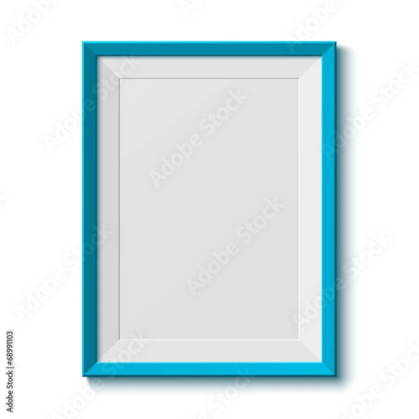 Obraz Realistic blue frame