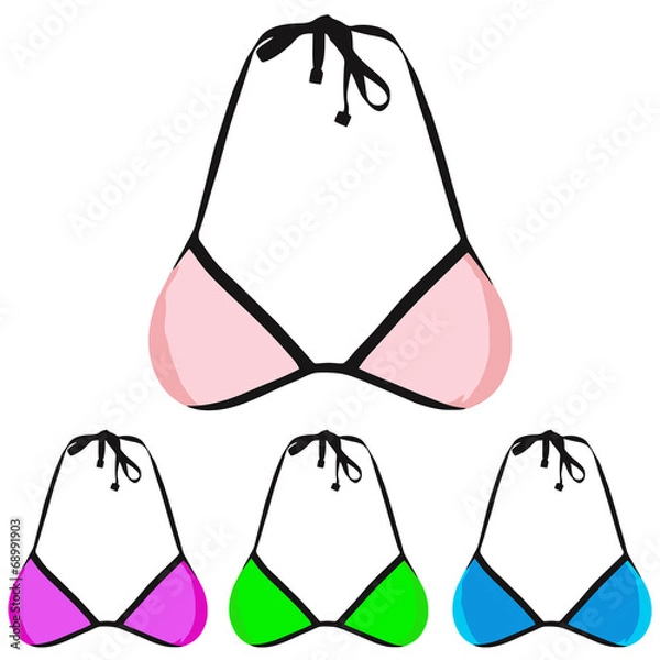 Fototapeta vector swimwear