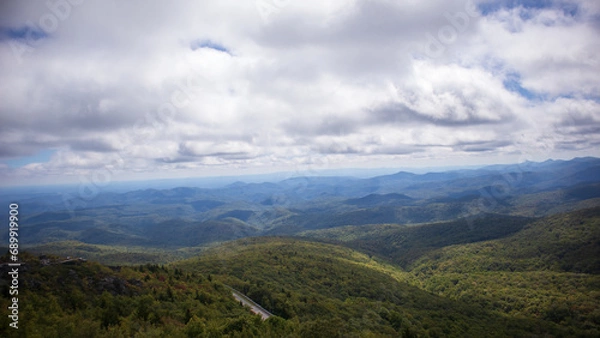 Fototapeta clouds over the mountains