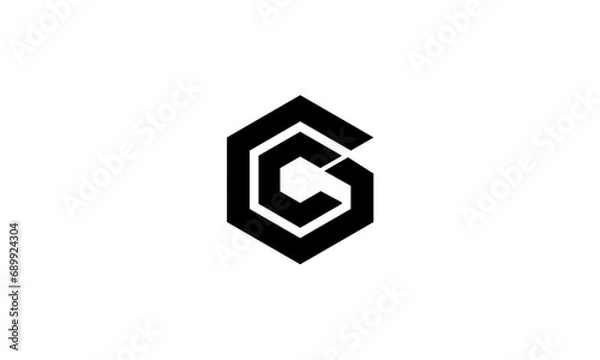 Fototapeta abstract C logo