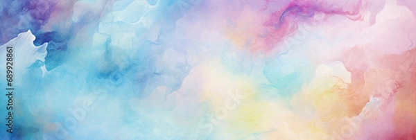 Obraz 水彩絵の具のアブストラクト　テクスチャー背景イラスト